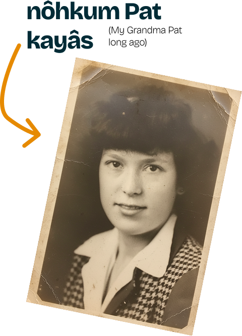 a picture of my grandma pat as a girl